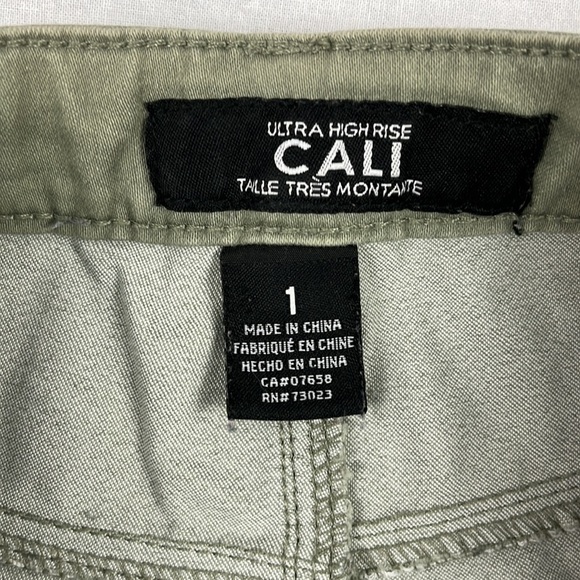 Olive Green CALI Ultra High Rise Size 1 - Picture 4 of 6